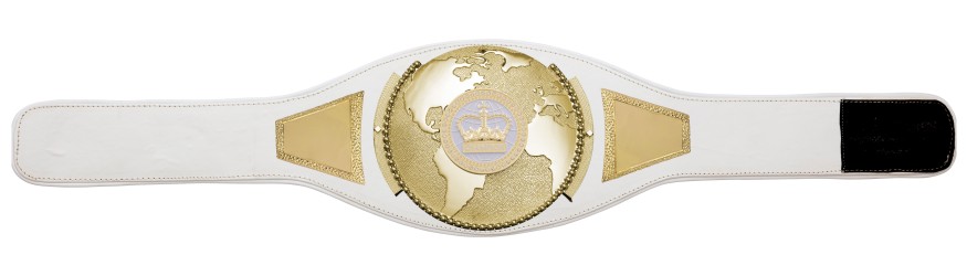 CHAMPIONSHIP BELT PROGLOBE/G/WHTGEMG - AVAILABLE IN 6+ COLOURS